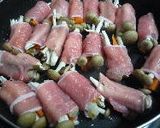 ごぼうとしめじと人参の肉巻き 甘酢からめ作り方6写真