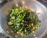大根の葉とツナのトマトスパゲティ作り方4写真
