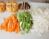 さつまあげとたっぷり野菜の雑炊作り方1写真