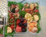 運動会のお弁当（三段重）2011作り方1写真