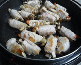 ごぼうとしめじと人参の肉巻き　甘酢からめ作り方7写真