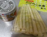 タケノコと鯖缶の味噌汁作り方1写真