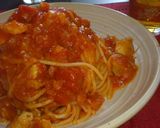 チキンとニンニクのトマトソーススパゲティ作り方11写真