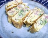 ベーコンと水菜の卵焼き作り方4写真