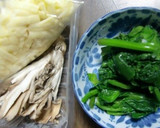 マイタケとほうれん草の、レンジクッキング作り方1写真