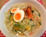 カレー味玉♪ちゃんぽん作り方8写真