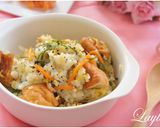 さつまあげとたっぷり野菜の雑炊作り方4写真