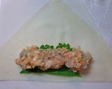 海老と鶏ひき肉の春巻き♪作り方6写真