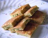 葱たっぷり～塩味パンケーキ作り方9写真
