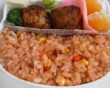キャラ弁＊チキンライスde簡単ハロウィン作り方1写真