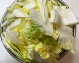 きのこと肉団子と白菜の卵とじ🎵作り方1写真