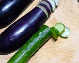 茄子と胡瓜マスタードとオリーブ油の漬け物作り方1写真