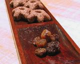 ラム酒漬けドライフルーツ載せチョココーン作り方1写真