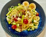 アスパラとベーコンの爽快レモンの冷製パスタ♡作り方13写真