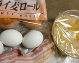 ぐー！マンゴーと卵のテーブルロールサンド作り方1写真