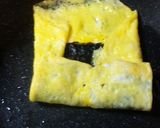 フライパンで簡単卵焼き　作り方2写真