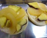 白桃とさつま芋のトースト作り方3写真