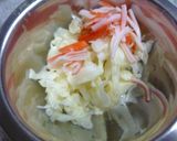 カニカマとキャベツのソース風味胡麻和え作り方2写真