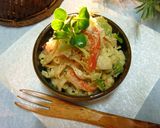 カニカマとキャベツのソース風味胡麻和え作り方5写真