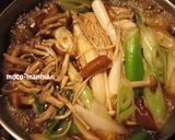 煮るだけ簡単♪どっさりきのこの肉豆腐作り方5写真