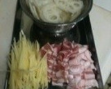 たっぷり生姜と豚バラの簡単まぜごはん!作り方1写真