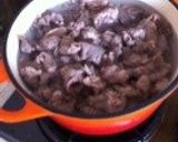 温か牛スジ味噌煮作り方4写真