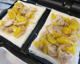 チキン＆マンゴーのホットサンド♪作り方6写真