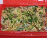 忙しい朝にピッタリ！くるま麩の卵とじ丼作り方3写真