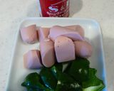 月末お助け！魚肉ソーセージ炒め弁当！作り方1写真