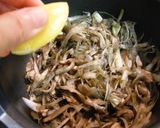 レモン香る♪ごぼうと舞茸の磯バタソテー作り方4写真