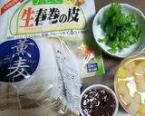 リンゴ缶と食パンとあんこをまいた一品作り方1写真