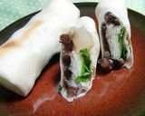 リンゴ缶と食パンとあんこをまいた一品作り方3写真