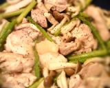 超簡単☆きのことチキンのクリームパスタ作り方3写真
