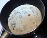 鮭とキノコのとろとろ豆乳シチュー作り方5写真