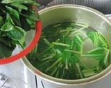 小松菜・もやし・しめじ・厚揚げ。かけ醤油作り方10写真