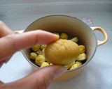 栗入り☆ロールケーキ作り方3写真