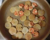 簡単♪えびと長芋（里芋）のバター醤油焼き作り方4写真