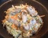 ：。・*☆sawacchi家のお好み焼き（牡蠣入り！）☆*・。：作り方6写真