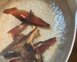 荒削り鰹節の出汁で茄子天おろし蕎麦🍆作り方2写真