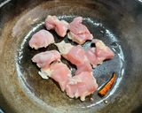 鶏もも肉とトマトのパスタ、焦がしニンニク作り方4写真