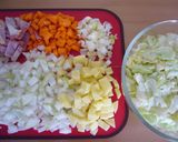 優しい味で温まる~!具沢山ミネストローネ作り方1写真
