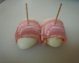 ゆで卵のベーコン海苔巻き作り方3写真