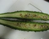ゴーヤの豚肉ピリカラ味噌炒め作り方1写真