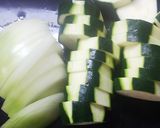 鶏肉とズッキーニのケチャップ炒め作り方2写真