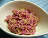 菊のピーナッツ酢みそ和え作り方5写真