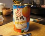 缶詰で手軽に桃ジャム作り方1写真