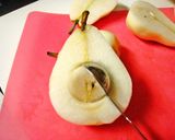 白ワインで♪洋ナシのコンポート作り方1写真