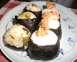 うれしい❤卵焼き・唐揚げインおにぎり❤作り方4写真