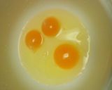 みず菜入り玉子焼きスイートチリソースかけ作り方4写真