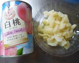 バターなし！桃のケーキブレッド♪作り方3写真